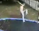 a compilation of funny falls on trampolines