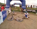 biking race has painful ending. Funny Video.