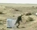 soldier drops gernade into washing machine