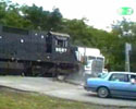 train collides with truck on grade crossing video