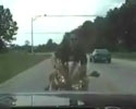 Motorbike Hits Car