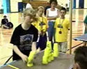 girl sets the world record for fastest cup stacking