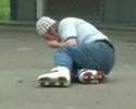 Skater Jumps from Roof