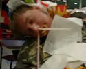 drunk dude get passes out at McDonalds. Funny clip