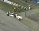 two F1 cars colide and another one hits them too