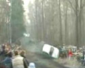racing car smashed several people video.