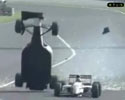 formula one do a back flip and lands on wheels