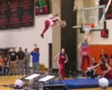 guys performing basketball dunks using trampolines