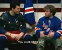 Jagr teaches Rangers fan a few czech words. Fun video