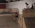 poor skater hit skate ramp with his balls in full speed