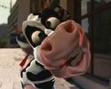 fun animated movie clip featuring singing cow