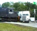 railroad grade-crossing accident caught on video